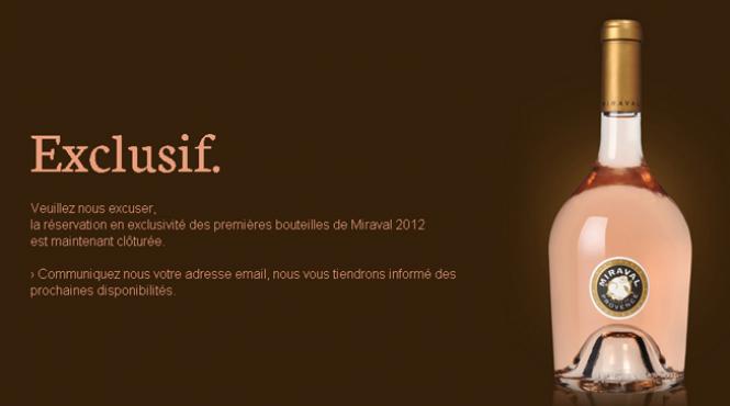 vin produs angelina jolie vandut cateva ore