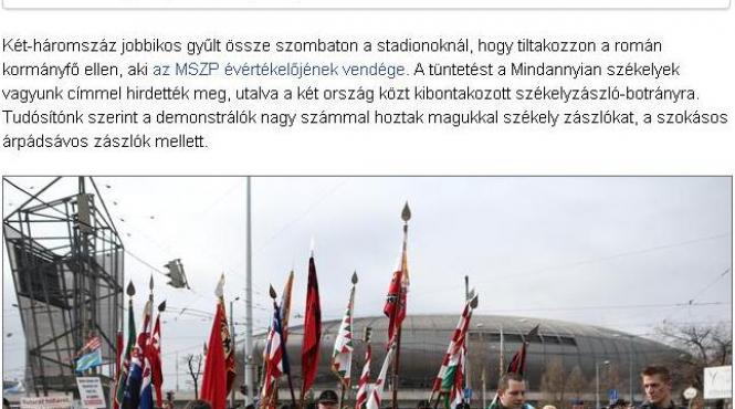 protest budapesta impotriva victor ponta jobbik