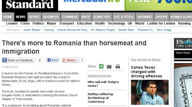 evening standard romania inseamna mai mult decat carnea de cal si imigratia