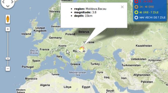 cutremur cu magnitudinea de 3 8 grade pe richter in apropiere de bacau