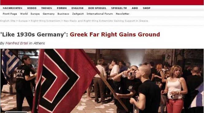 der spiegel extrema dreapta castiga teren in grecia precum in anii 30 in germania