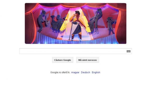 ella fitzgerald omagiata de goole printr un logo special la 96 de ani de la nasterea artistei video