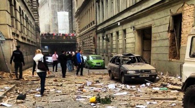 explozie la praga in centrul orasului mai multe persoane prinse sub daramaturi