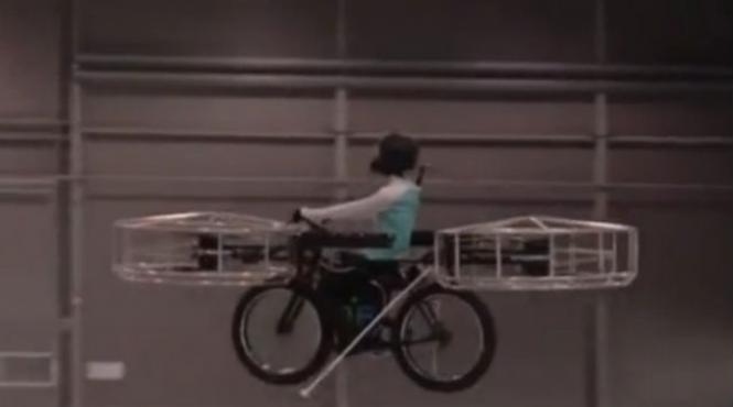 bicicleta zburatoare elice electrica