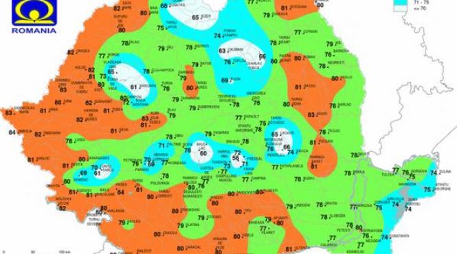 indicele de confort termic a depasit pragul critic in vestul si centrul tarii
