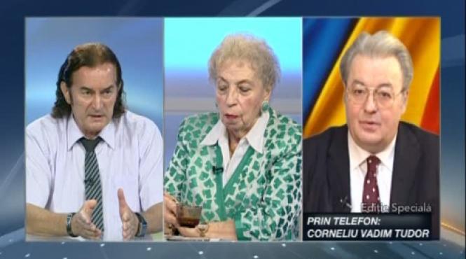 scandal in direct intre vadim tudor si miron cozma te am scos din puscarie video