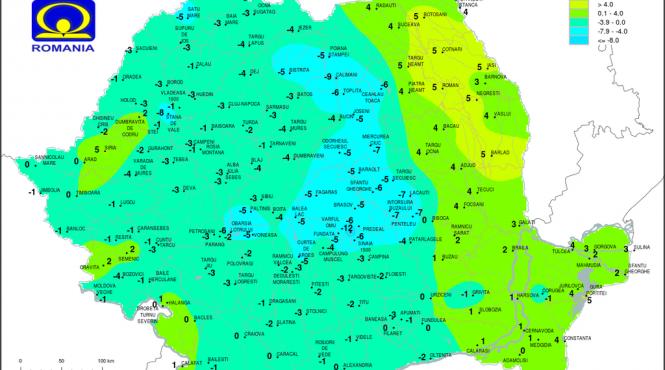 inghet de octombrie harta temperaturilor pentru aceasta zi