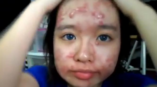 cel mai bun machiaj realizat vreodata cum a reusit o tanara sa si ascunda cosurile enorme video