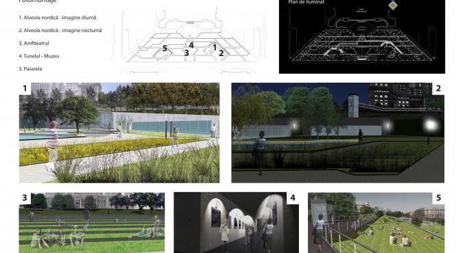 gradini in locul zidului de la casa poporului