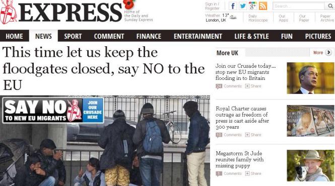 cotidianul britanic daily express a lansat o petitie prin care ii cere lui cameron sa mentina restrictiile pentru romani