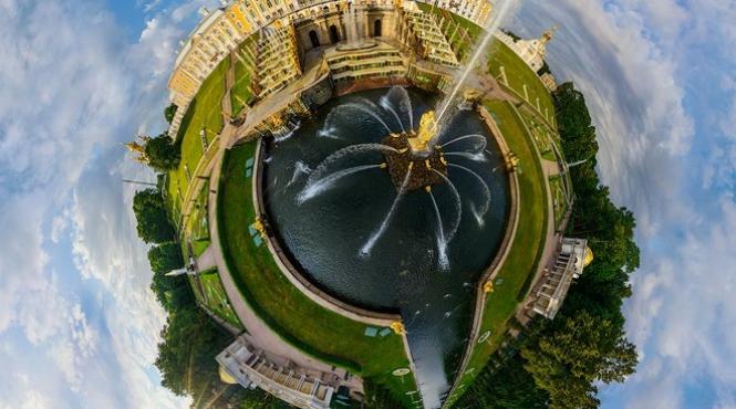 foto cum arata palatul peterhof resedinta a tarului petru