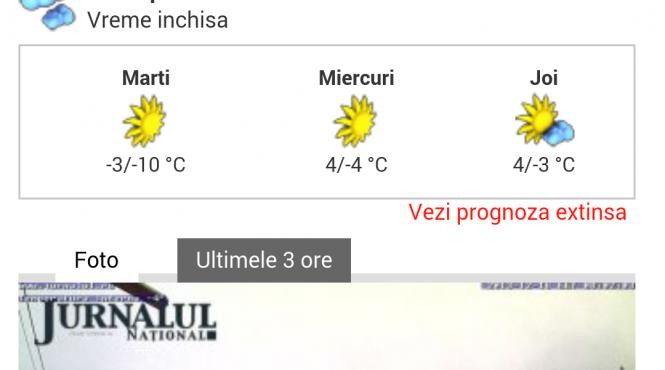 imagini in direct de pe partii prin aplicatia salvamont