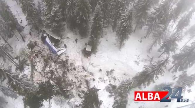 imagini video prabusire avion apuseni