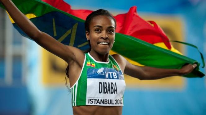 atleta etiopiana genzebe dibaba a pulverizat recordul mondial al probei de 3 000 m in sala