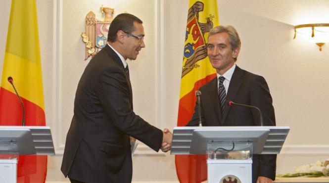 ponta in vizita la chisinau premierul se intalneste cu presedintele premierul si seful parlamentului moldovean