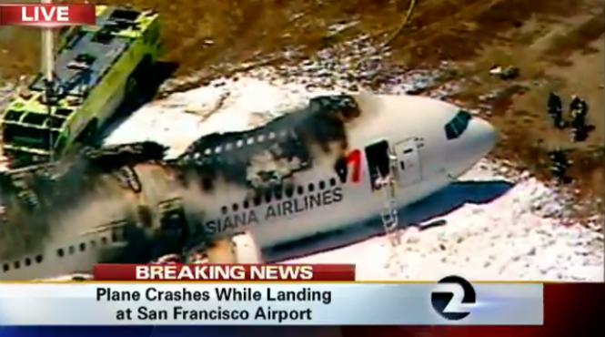asiana airlines amendata in urma accidentului de la san francisco video