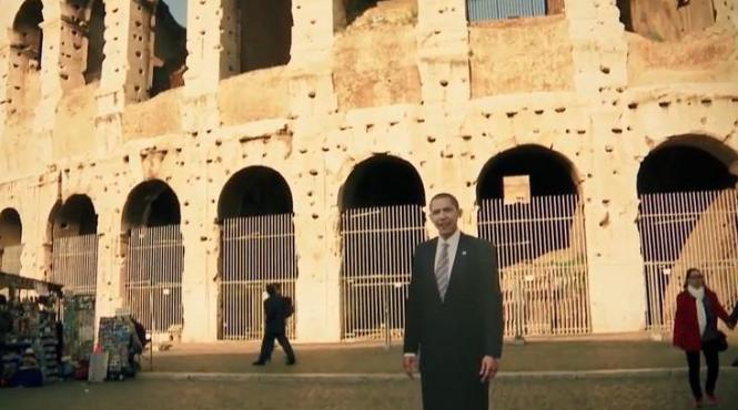 video viral in italia cum ii ureaza ambasada sua la roma bun venit lui barack obama