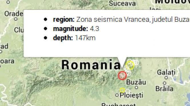 cutremur de 4 3 grade richter in zona vrancea