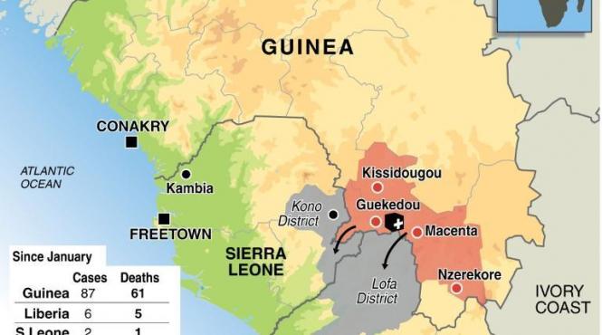 ministerul afacerilor externe avertizeaza cu privire la epidemia de ebola din guineea