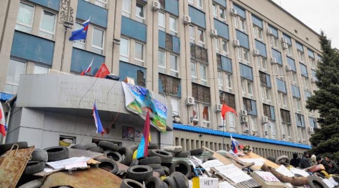 primaria din donetk ocupata de insurgentii prorusi