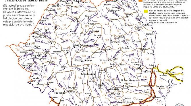 alerta pe dunare hidrologii au prelungit codul portocaliu de inundatii pana la finalul lunii mai