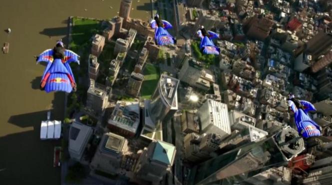 video uluitor oamenii pasare exista skydiveri plutind pe cerul ora ului new york