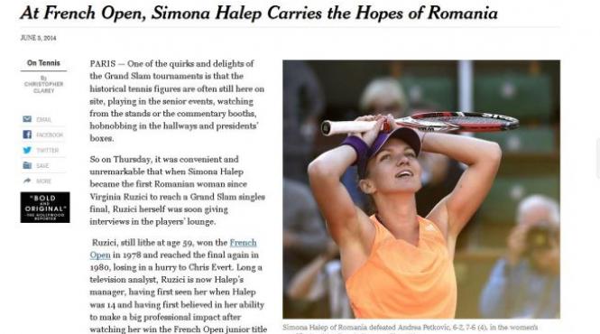 presa straina despre fenomenul simona halep este coplesitoare stapaneste geometria terenului ca nimeni altcineva