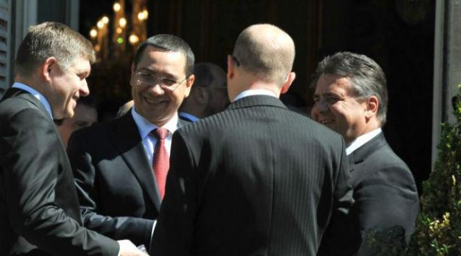 reuniune in delta dunarii a premierilor din romania moldova georgia slovacia cehia si serbia
