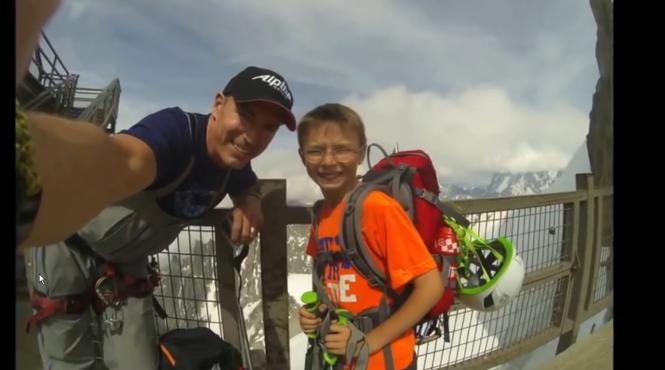 video american inconstient reclamat de autoritatile franceze a inercat sa escaladeze mont blanc cu copiii pentru a bate recordul mondial