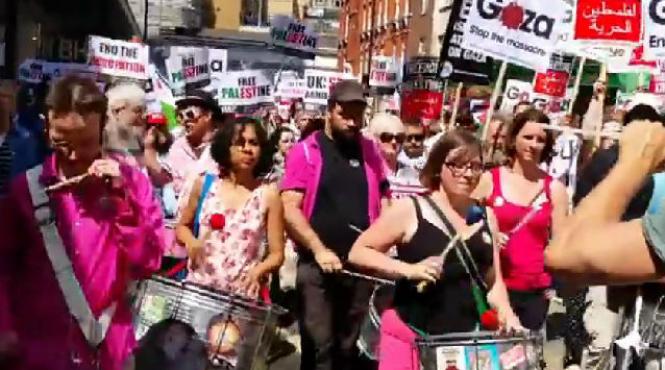 o noua manifestatie de amploare propalestiniana la londra