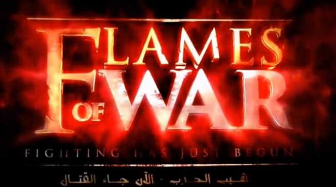 video flames of war isis ameninta sua in stil hollywoodian