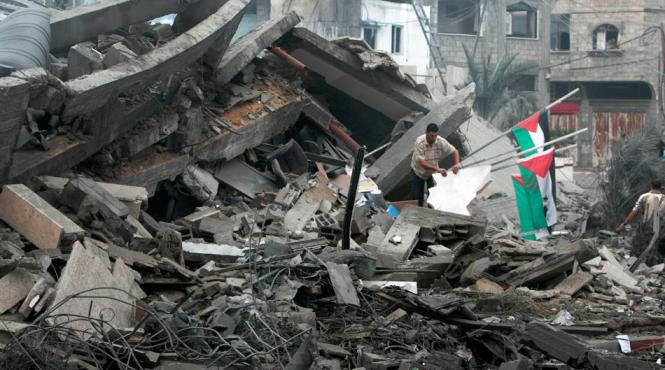 negocieri intre palestinieni si israelieni conflictul din gaza a lasat enclava mediteraneeana in ruine