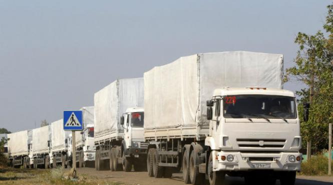 un al treilea convoi umanitar rus a ajuns in estul ucrainei