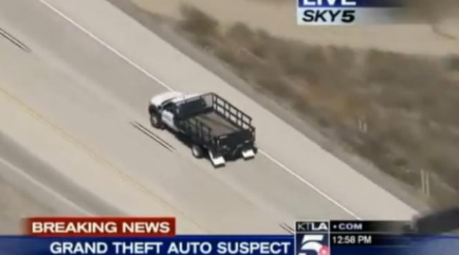 urmarire ca n filme pe o autostrada din sua oferul unei camionete s a intrecut cu poli ia timp de 90 de minute video