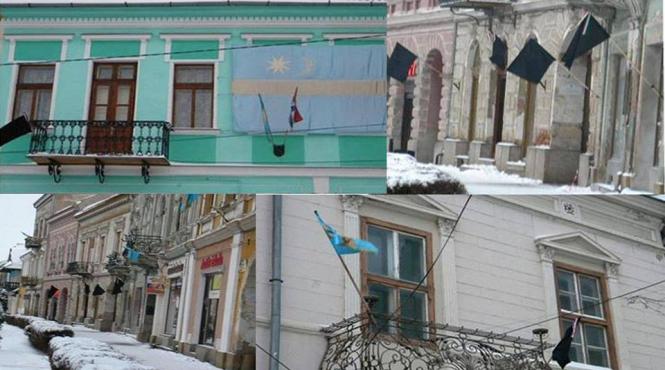 halucinant ziua na ionala a romaniei sarbatorita in targu secuiesc cu drapelul negru de doliu