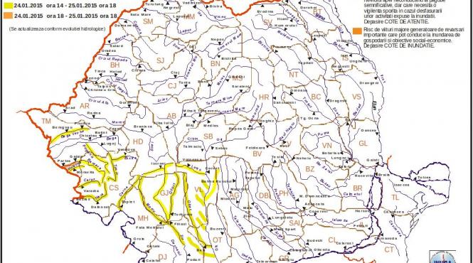 cod portocaliu de inundatii pana duminica la ora 18 00 harta zonelor afectate