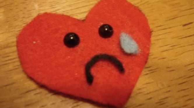 trist unul din doi romani sarbatore te valentine s day acasa