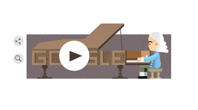 google il aniverseaza pe inventatorul pianului