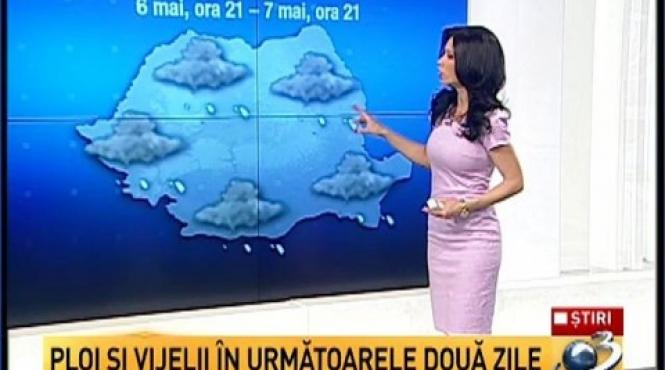 avertizare meteo urmeaza 24 de ore cu ploi vijelii si descarcari electrice