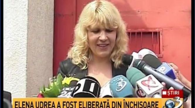 elena udrea eliberata din inchisoare ii multumesc lui traian basescu raman in politica