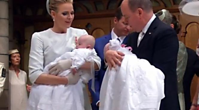 sarbatoare princiara la monaco botezul gemenilor printului albert