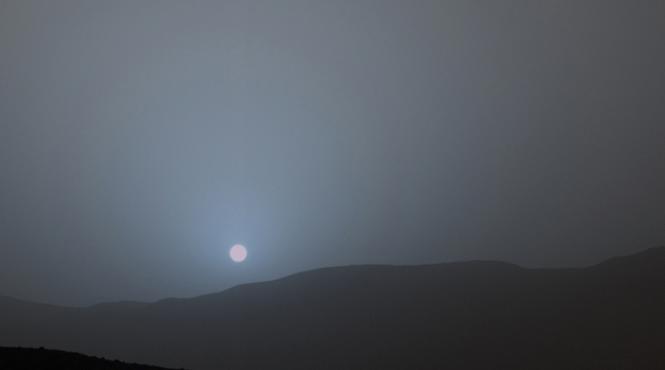 cum arata un apus martian