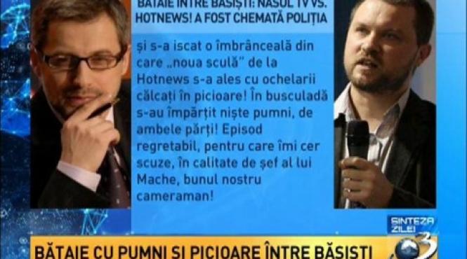 sinteza zilei bataie intre basisti cu pumni si picioare