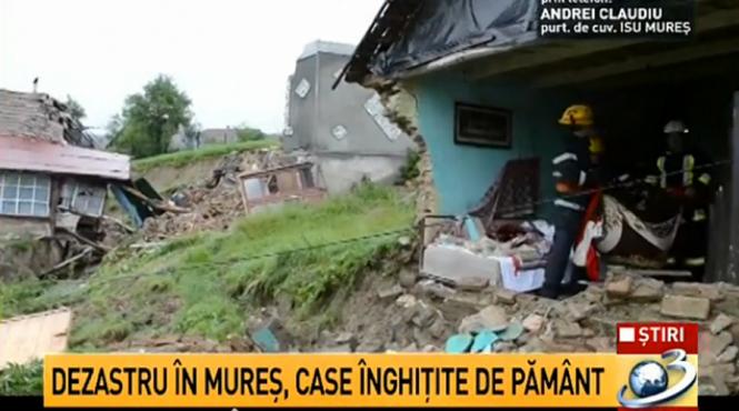 dezastru in mures inundatii si alunecari de teren
