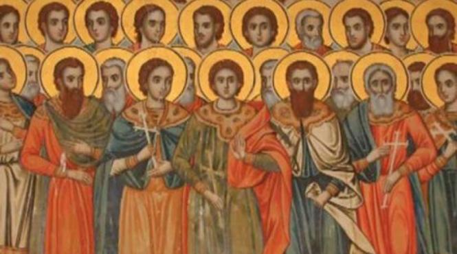 sinaxar sfintii 45 de mucenici din cetatea nicopolea armeniei din oasele lor sfinte izvoraste o apa tamaduitoare