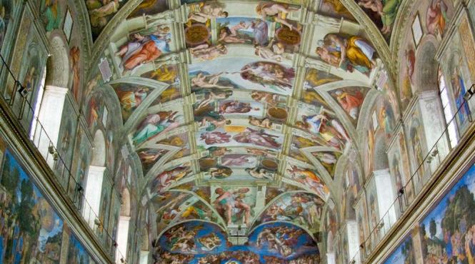 pictura tavanului capelei sixtine reconstituita intr o expozitie inedita
