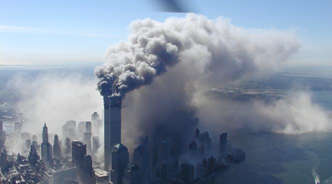 14 ani de la atacurile teroriste de la 11 septembrie 200 imagini filmate din elicopter la putin timp dupa ce world trade center a fost atacat video