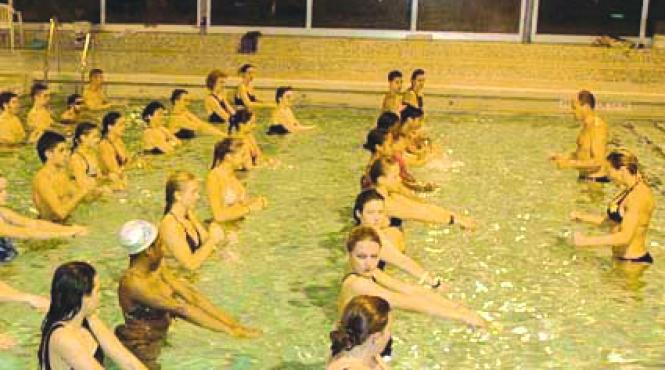 aqua karate un nou antrenament in lumea artelor martiale