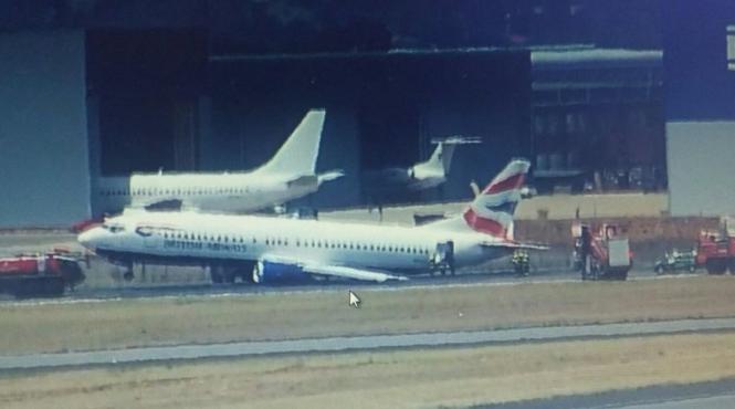 johannesburg un avion al british airways a ramas blocat pe pista la aterizare