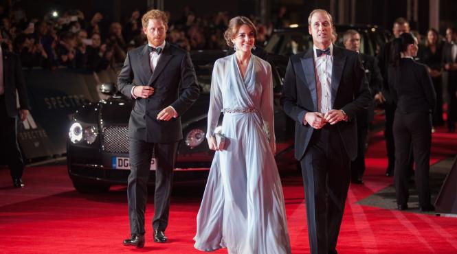 printul william si ducesa de cambridge au asistat la avanpremiera filmului spectre